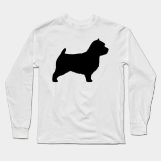 Norwich Terrier Silhouette(s) Long Sleeve T-Shirt